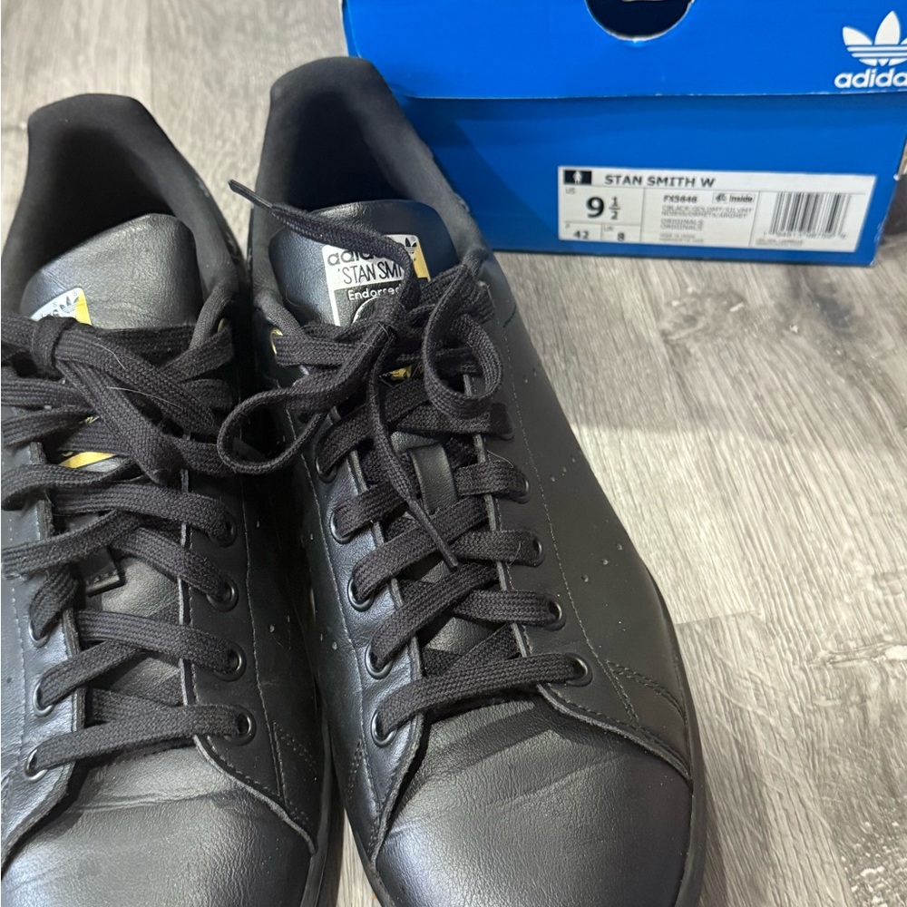 Adidas Black Stan Smith Classic Sneaker